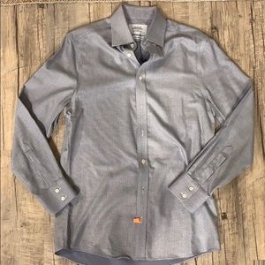 Slim cut cutaway non-iron cotton stretch